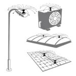 Dispositif anti oiseaux avec fils tournants en acier inoxydable, Ø 120 cm – Birdshield Longlegs – Image 4