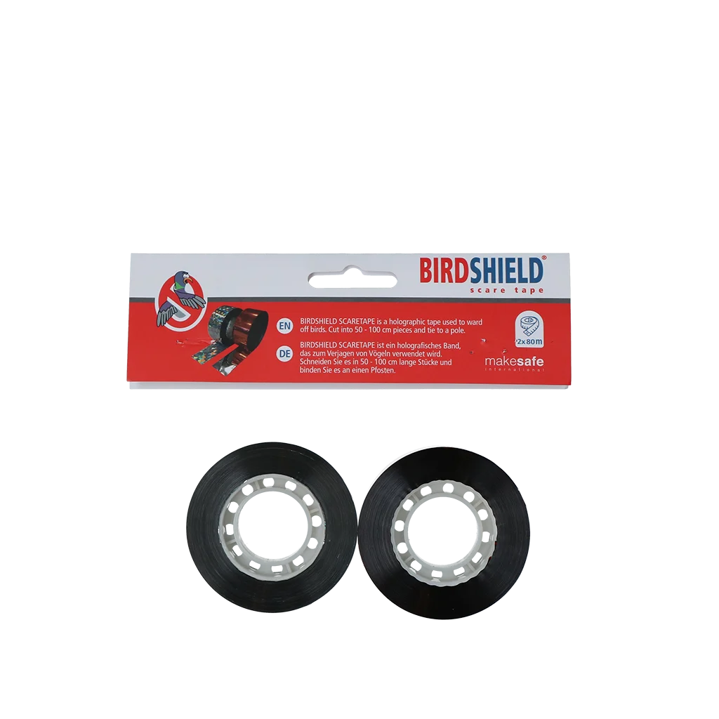 Ruban réfléchissant anti oiseaux, 2 rouleaux de 80 m – Birdshield Scare Tape – Image 4