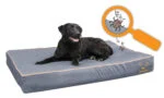 Couchage pour chien avec surface imprégnée et dessous antidérapant, gris S 65 x 50 cm – Bodyguard Royal Bed – Image 2