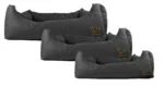 Couchage pour chien avec dessus imprégné et dessous antidérapant, noir, S 65 x 55 cm – Bodyguard Sofa Bed – Image 2