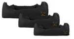 Couchage pour chien avec dessus imprégné et dessous antidérapant, noir, S 65 x 55 cm – Bodyguard Sofa Bed – Image 4