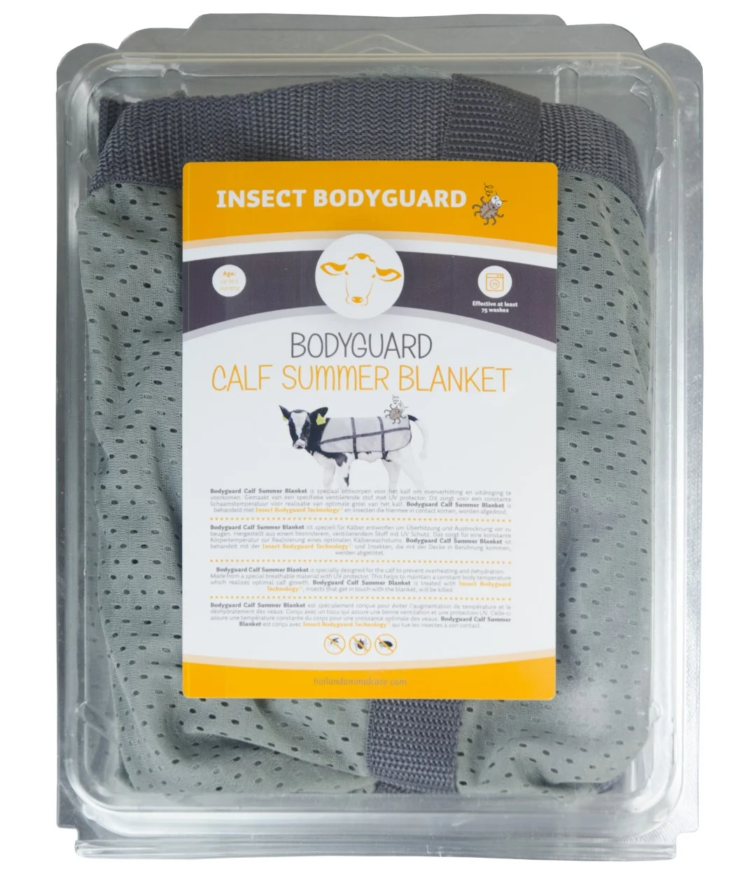 Couverture d’été respirante pour veau, longueur de dos 70 cm – Bodyguard Calf Summer Blanket – Image 2
