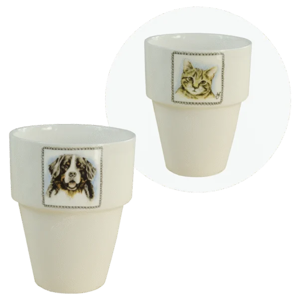 Gobelet à lait avec chien et chat – Boerenwinkel