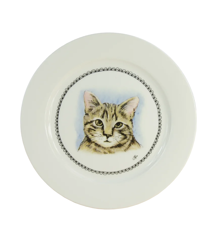 BOER134797.png Assiette à petit déjeuner Chat, Ø 21 cm – Boerenwinkel – Image 1