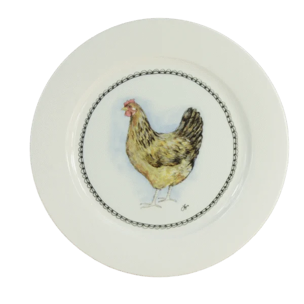 Assiette à petit-déjeuner avec poule, Ø 21 cm – Boerenwinkel