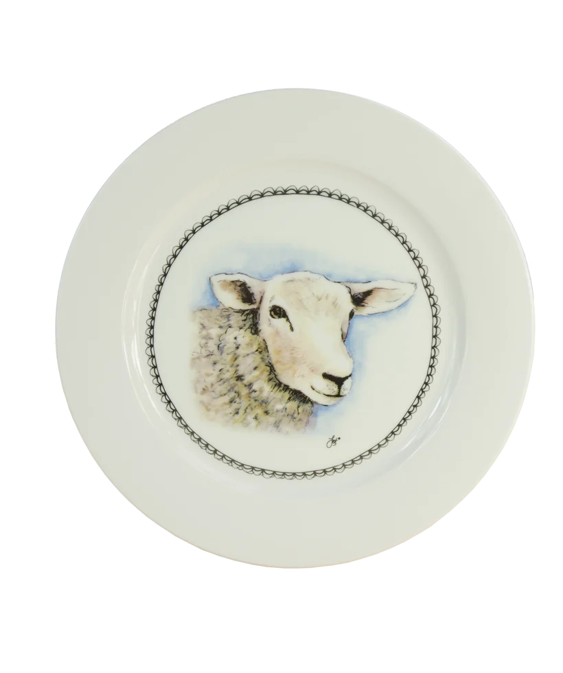 BOER134801.png Assiette à petit déjeuner Mouton, Ø 21 cm – Boerenwinkel – Image 1