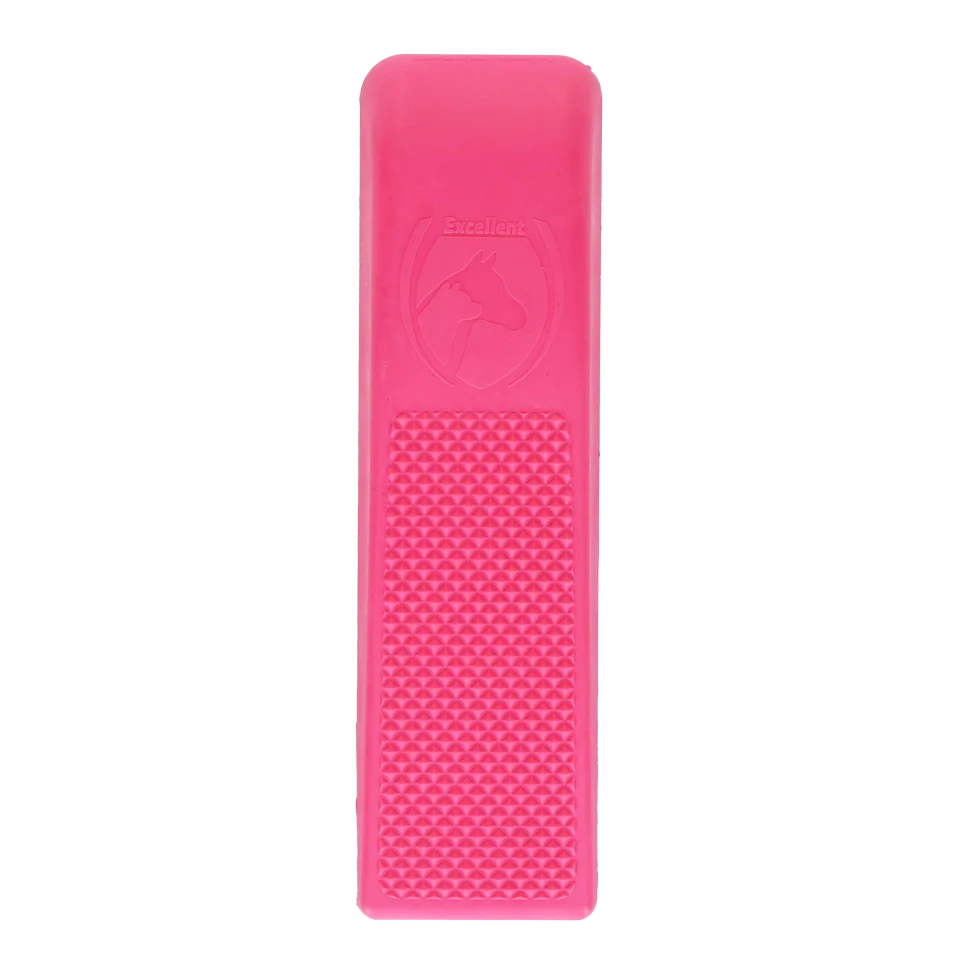 Brosse de lavage et de massage pour chien, taille Medium, rose, 17,5 cm – Excellent Pets Grooming Brush – Image 3
