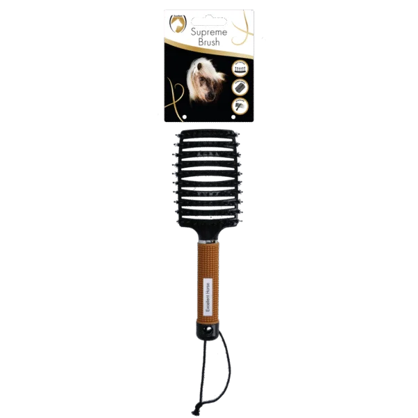 Brosse démêlante pour crinière, 24,5 cm, dorée – Excellent Horse Supreme Brush