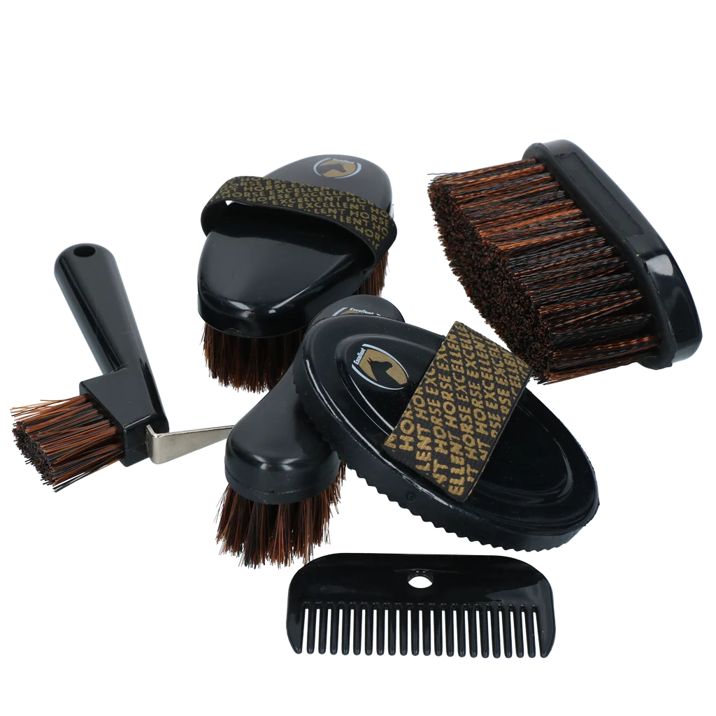 Kit de pansage pour jeunes cavaliers avec sac à dos, 200 élastiques – Excellent Horse Grooming Set Junior – Image 4