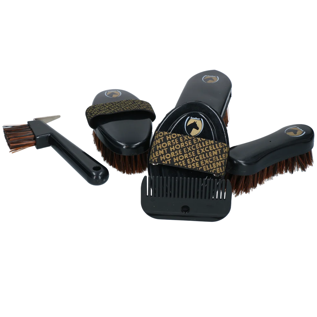 Kit de pansage pour jeunes cavaliers avec sac à dos, 200 élastiques – Excellent Horse Grooming Set Junior – Image 6