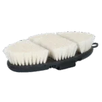 Brosse douce pour chevaux en poils de chèvre avec face supérieure flexible – Excellent Horse Flexi Brush Shine – Image 4