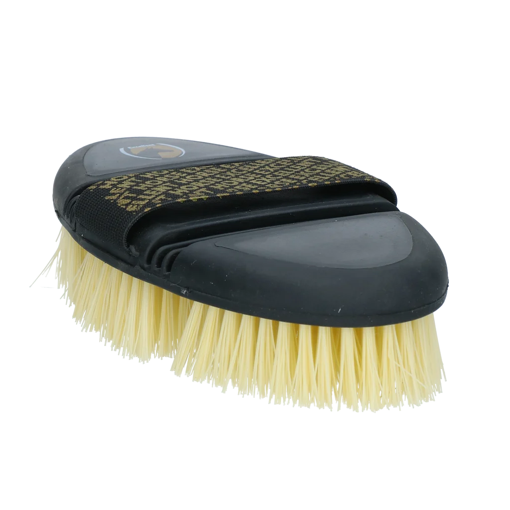Brosse dure pour chevaux à dessus flexible – Excellent Horse Flexi Brush Scrub – Image 1