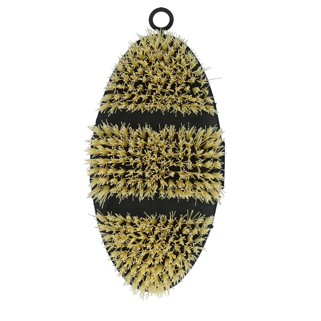Brosse dure pour chevaux à dessus flexible – Excellent Horse Flexi Brush Scrub – Image 3