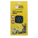 Brosse en silicone pour chien à poils longs, 12 x 6,5 x 2,5 cm – Excellent Pets Soft Silicone Brush
