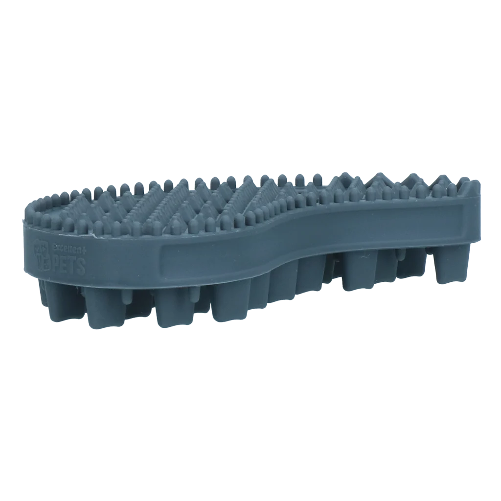 Brosse en silicone pour chien à poils longs, 12 x 6,5 x 2,5 cm – Excellent Pets Soft Silicone Brush – Image 2
