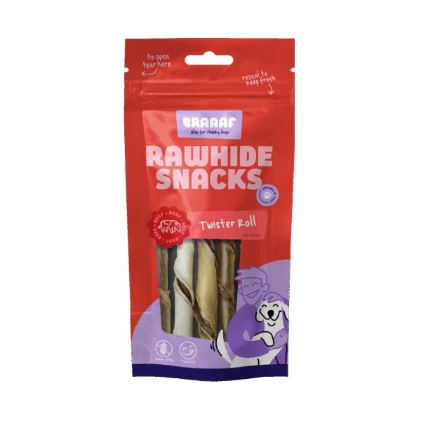 Rouleaux à mâcher pour chiens – Braaaf Twister Rolls
