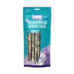 Bâtonnets à mâcher au saumon, séchés à l’air, 20 cm, 8 pièces – Braaaf Seafood Salmon roll sticks