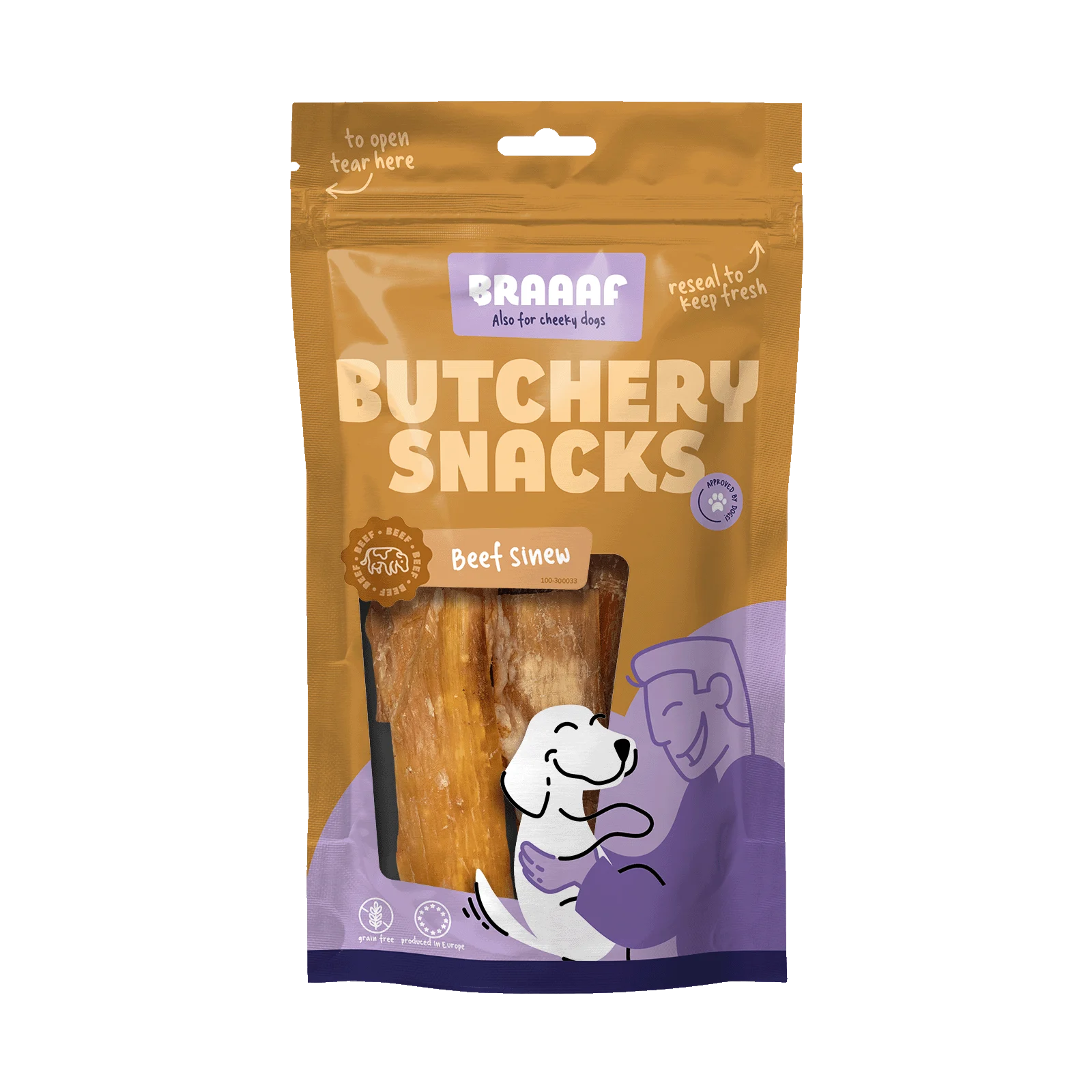 Tendon de bœuf pour chiens, 150 g – Braaaf Butchery Snacks – Image 1