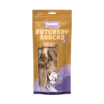 Friandise à mâcher pour chiens, oreilles de lapin avec poils, 80 g – Braaaf Butchery