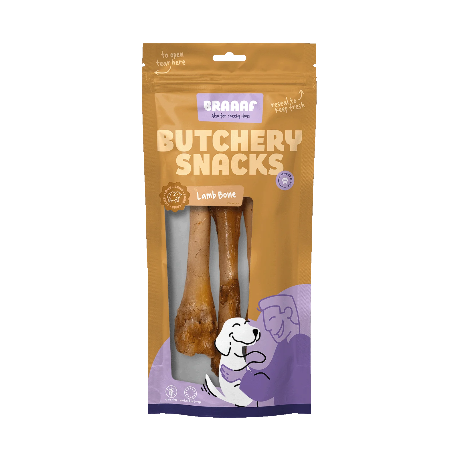 BRAA300045.png Os d’agneau à mâcher pour chiens, 3 pièces – Braaaf Butchery – Image 1