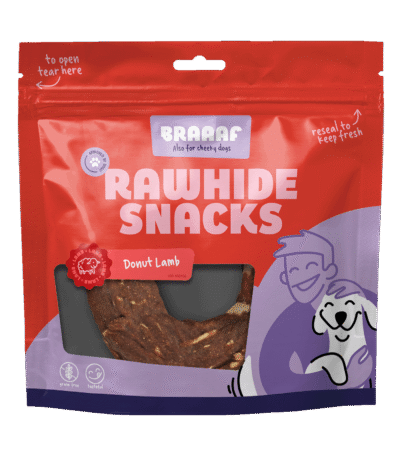 Anneau à mâcher au poisson, 1 pièce – Braaaf Rawhide Donut