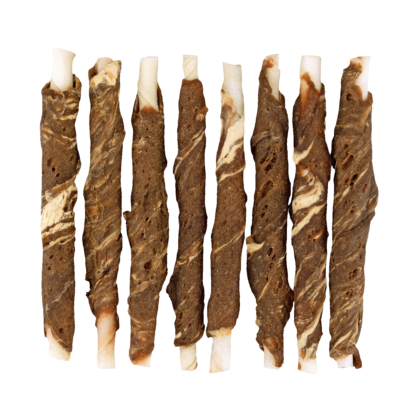 Bâtonnets à mâcher à l’agneau et au poisson, 8 pièces – Braaaf Rawhide Roll Sticks – Image 2