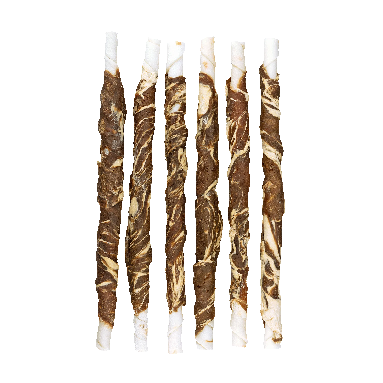 Friandise à mâcher à base de peau de buffle, d’agneau et de poisson, 21 cm, 6 pièces – Braaaf Rawhide Twister – Image 3