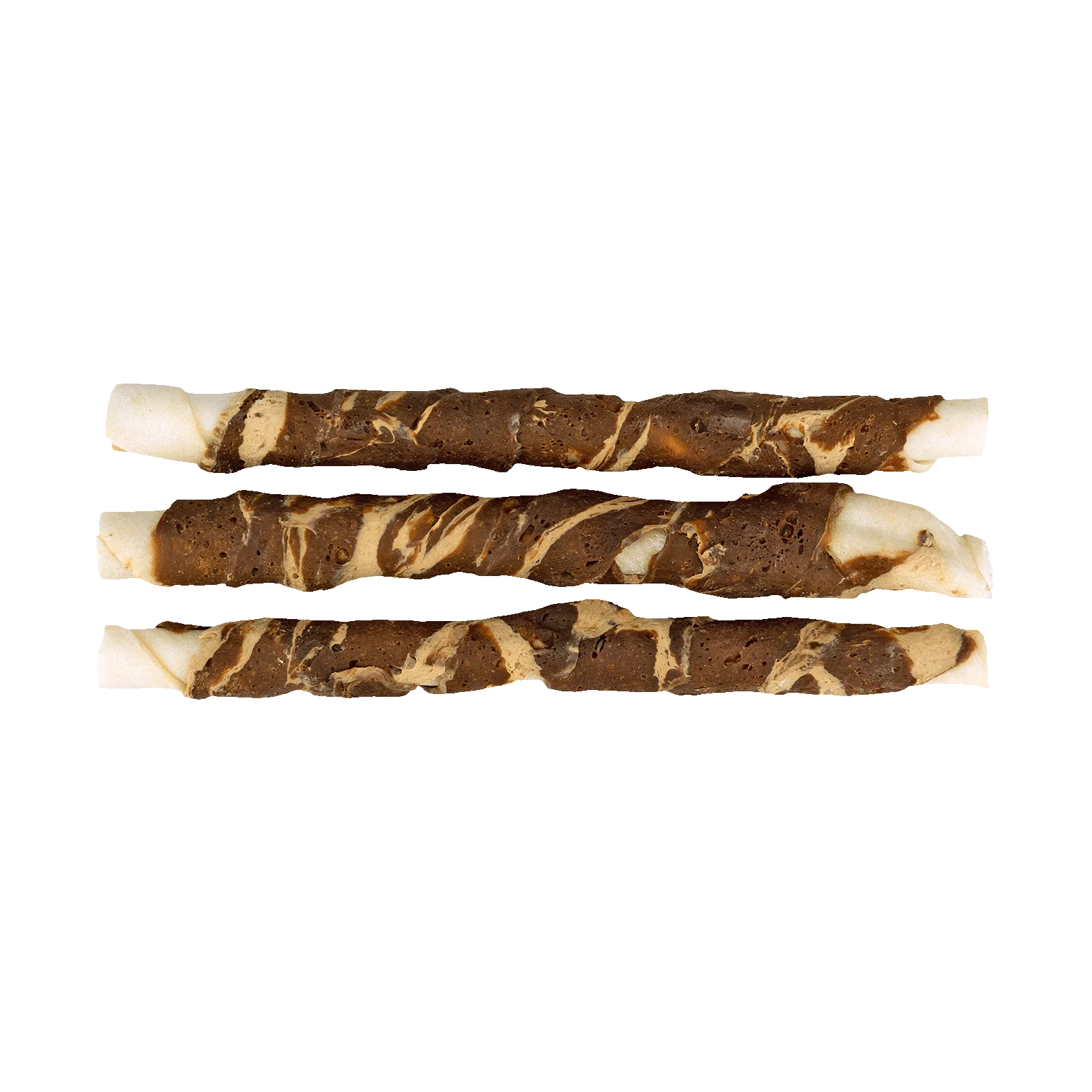 Friandise à mâcher en peau de buffle à l’agneau et au poisson, 21 cm, 3 pièces – Braaaf Rawhide Twister – Image 2
