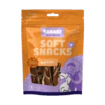 Friandise pour chien en forme de filet au bœuf et au poisson, sans céréales, 85 g – Braaaf Soft Snack Filet