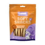 Friandise pour chien en forme de sandwich torsadé au poulet et au poisson, sans céréales, 85 g – Braaaf Soft Snack Sandwich torsadé
