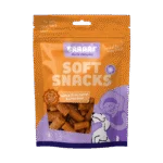 Friandise moelleuse pour chien au saumon, à la carotte et aux haricots verts, 85 g – Braaaf Soft Snack bâtonnet au saumon