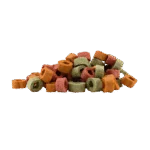 Friandises végétales pour chiens aux épinards, à la citrouille et à la betterave, 1 cm – Braaaf Vegan Snack Mixed Hoops – Image 2