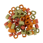 Friandises végétales pour chiens aux épinards, à la citrouille et à la betterave, 1 cm – Braaaf Vegan Snack Mixed Hoops – Image 3