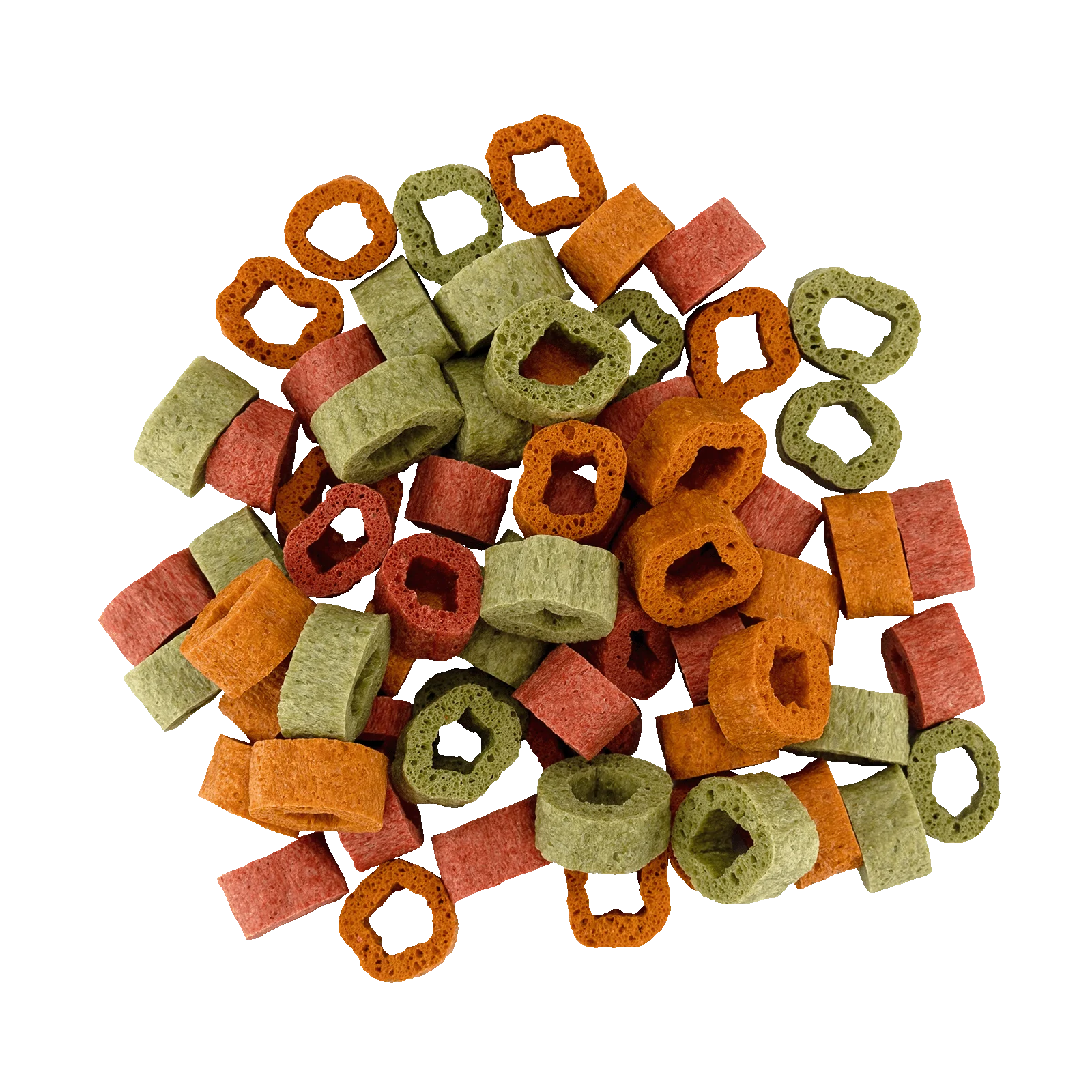 Friandises végétales pour chiens aux épinards, à la citrouille et à la betterave, 1 cm – Braaaf Vegan Snack Mixed Hoops – Image 3