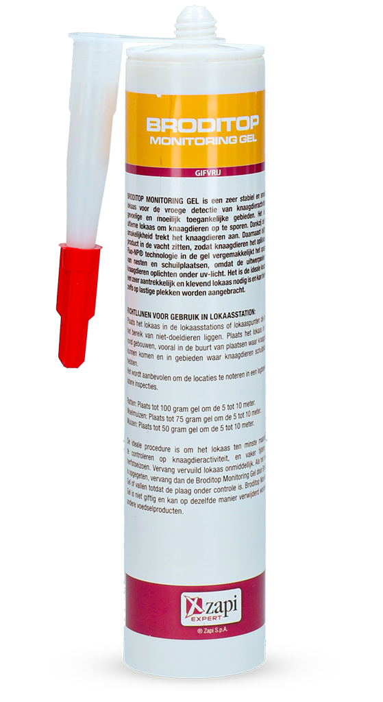 Lokgel voor Monitoring van Muizen en Ratten, 300 ml – Broditop Monitoring Gel Gel appât pour le suivi des souris et des rats, 300 ml – Broditop Monitoring Gel