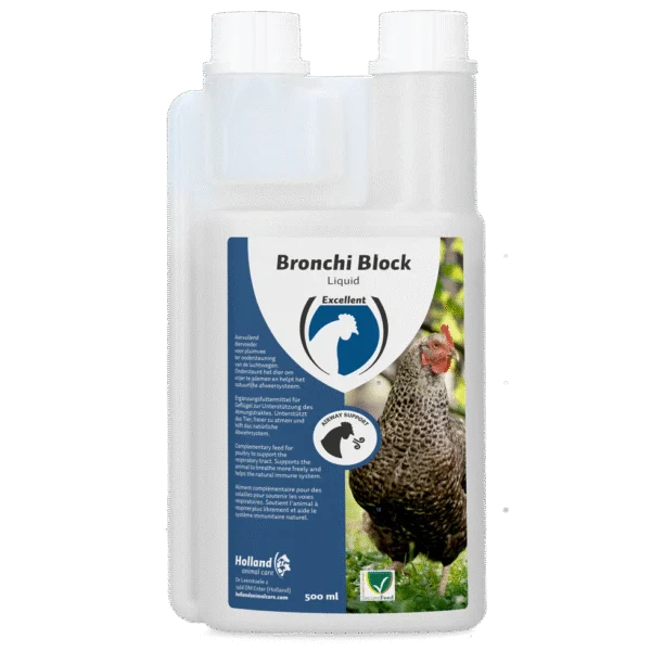 Complément alimentaire Bronchi Block pour volailles à l’eucalyptus, 500 ml