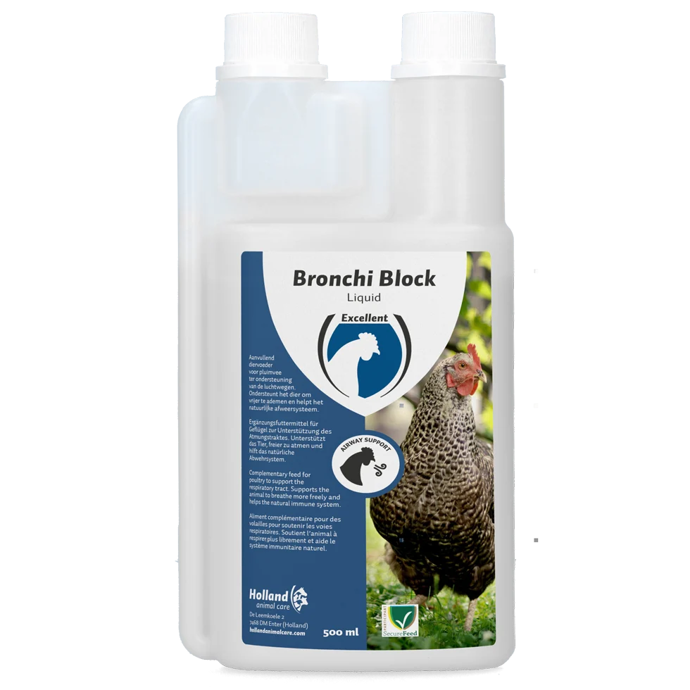 Complément alimentaire Bronchi Block pour volailles à l’eucalyptus, 500 ml – Image 1