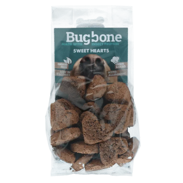 Friandises pour chien aux protéines d’insectes, 24 pièces de 7,5 g – Bugbone Sweethearts