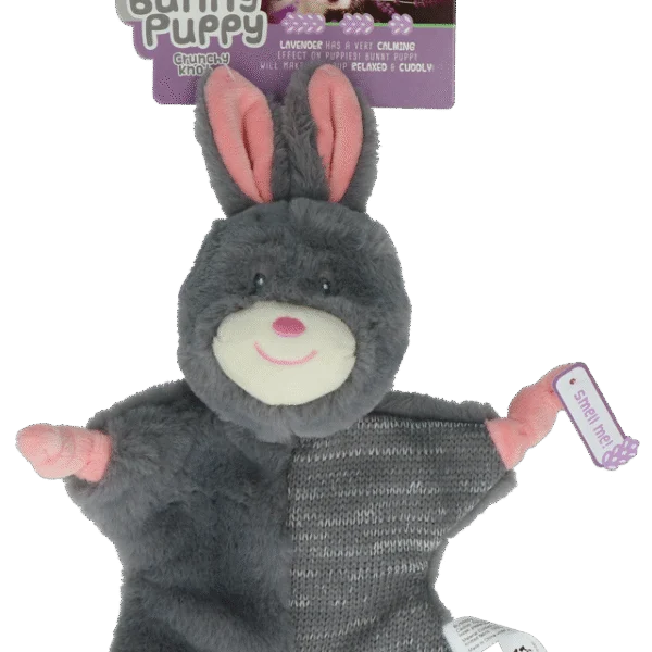 Peluche lapin pour chien avec pouic – Bunny Puppy Crunchy Knot