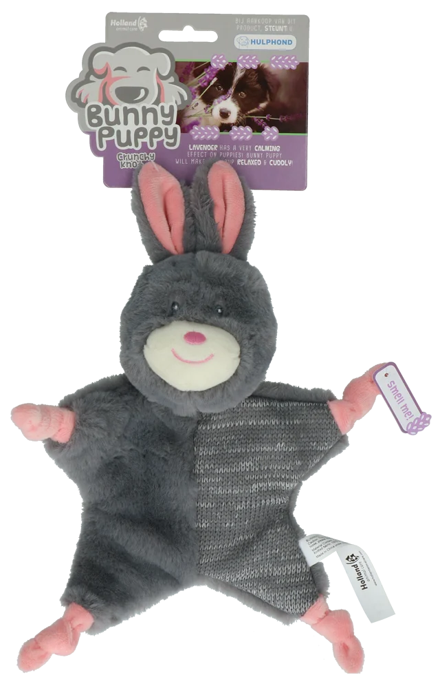 Peluche lapin pour chien avec pouic – Bunny Puppy Crunchy Knot – Image 1