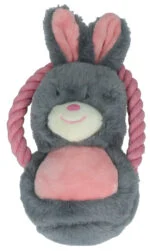 Peluche pour chien en forme de lapin avec couineur – Bunny Puppy Ropey Swing – Image 4
