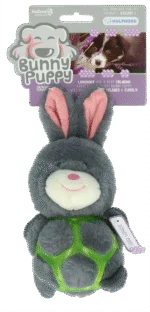 Peluche pour chien en forme de lapin avec couineur – Bunny Puppy Strappy