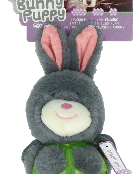 Peluche pour chien en forme de lapin avec couineur – Bunny Puppy Strappy