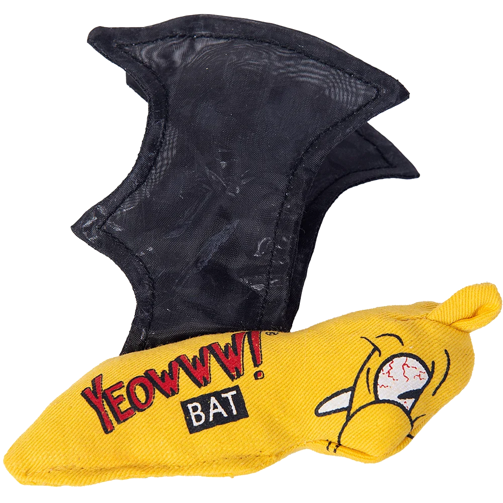 Jouet chauve souris pour chat avec herbe à chat et ailes crépitantes – Yeowww! Cat Bat – Image 3