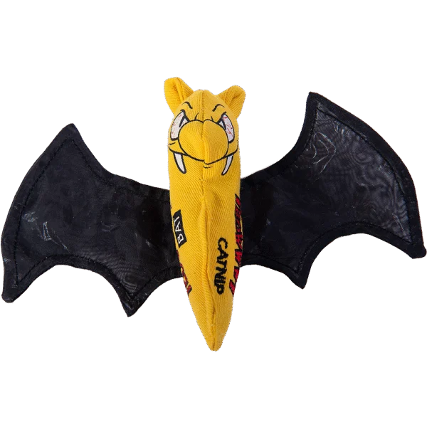 Jouet chauve souris pour chat avec herbe à chat et ailes crépitantes – Yeowww! Cat Bat