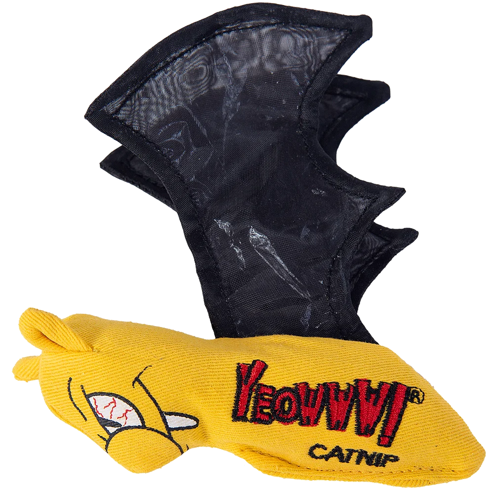 Jouet chauve souris pour chat avec herbe à chat et ailes crépitantes – Yeowww! Cat Bat – Image 2