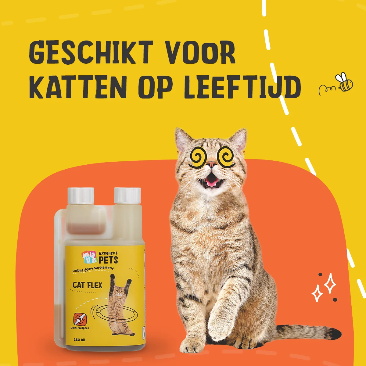 Complément pour les articulations des chats, liquide, 250 ml – Excellent Pets Cat Flex – Image 2