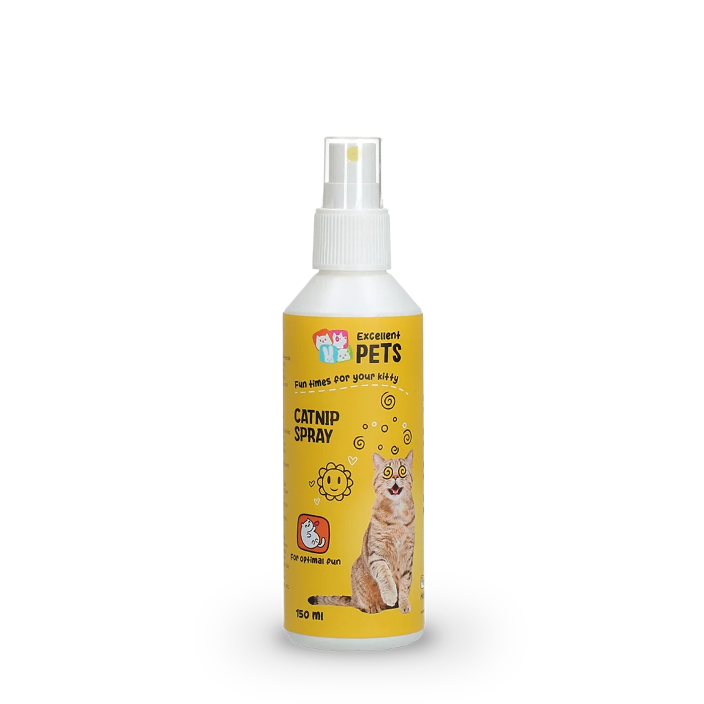Spray à l’herbe à chat pour jouets et paniers de transport, 150 ml – Excellent Pets Catnip Spray – Image 1