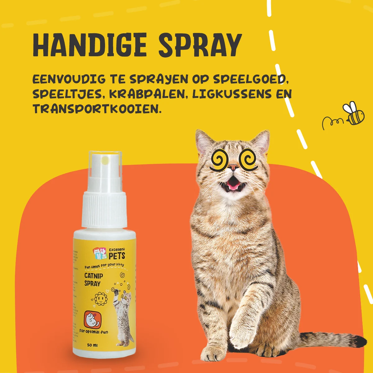 Spray à l’herbe à chat pour jouets et paniers de transport, 150 ml – Excellent Pets Catnip Spray – Image 6