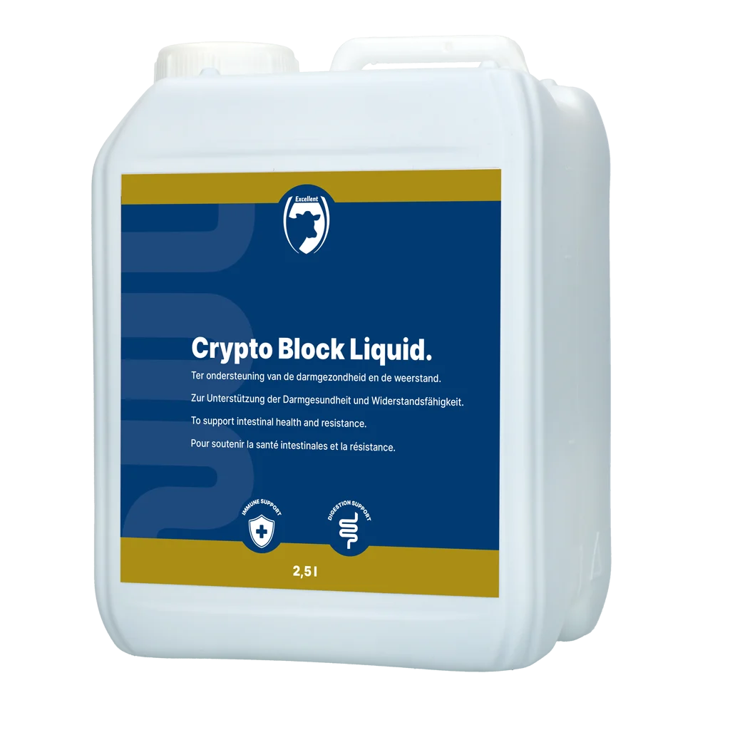 Complément alimentaire liquide pour veaux et agneaux, 2,5 l – Excellent Crypto Block Liquid – Image 1